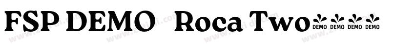 FSP DEMO   Roca Two字体转换
